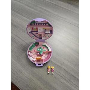 Vintage Polly Pocket Studio Flat House Purple Compact 1989 Blue Bird